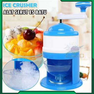 Alat Serut Es Batu Putar Portable Mesin Es Serut Manual Penghancur Es ORIGINAL 100 % Multicolor