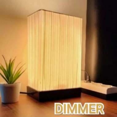 Lampu meja aesthetic dimmer lampu meja nakas lampu tidur - Putih ORIGINAL 100 % Multicolor