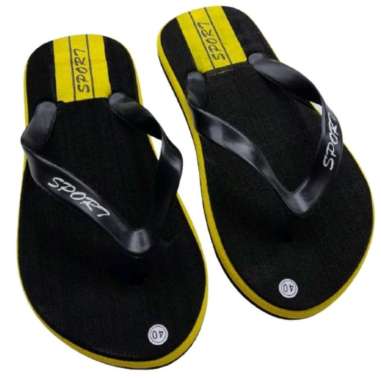 Sandal Jepit Pria & Wanita Distro Terbaru 38 kuning