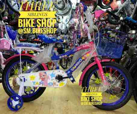 SEPEDA MINI ANAK PEREMPUAN TANGO 16 INCH PINK BLUE