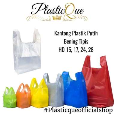 KANTONG PLASTIK PUTIH NATURAL BENING HD15 HD17 HD24 HD28 SIZE HD 15 17 24 28 EKONOMIS KRESEK TENTENG