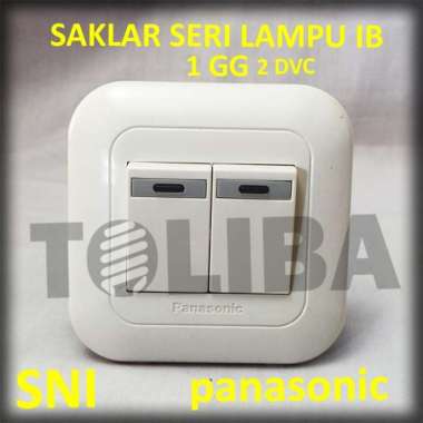 saklar seri lampu inbow panasonic WEJ5571 / 2 saklar tanam tembok SNI