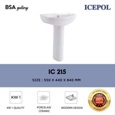 WASTAFEL KAKI / PEDESTAL LAVATORY / WASHTAFEL BASIN MINIMALIS ICEPOL