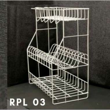 Rak Piring Stainless 3 Susun ORIGINAL 100 % Multicolor