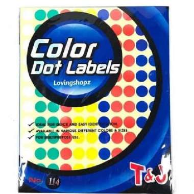 COLOR DOT LABEL STIKER BULAT WARNA 114