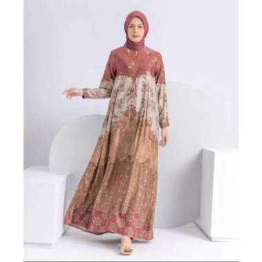 Laudya Dress - Gamis Terbaru Dior Silk Premium Dress Wanita Lengan Lonceng Karet Maxi Dress Kekinian