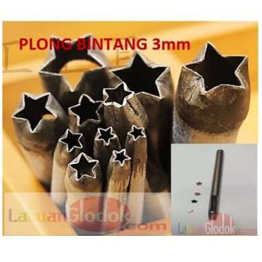 Alat Membuat Lubang 3mm/Plong bunga bintang 3mm/plong bintang 3mm/Pembolong Bintang 3mm