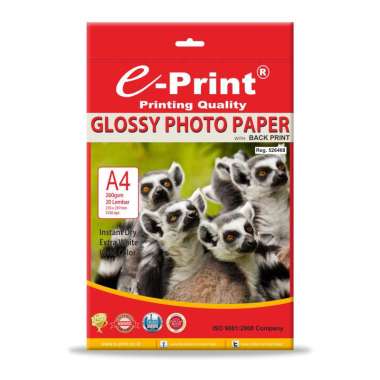 Kertas Foto e-Print Glossy Back Print A4 260 gsm
