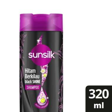 Promo Harga Sunsilk Shampoo Black Shine 340 ml - Blibli