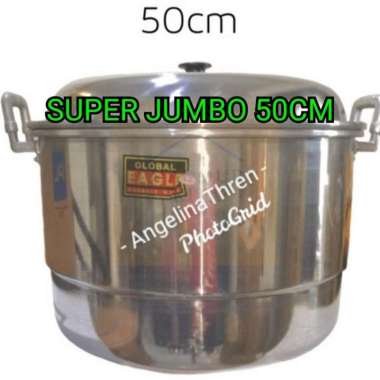 Panci Langseng 50 CM Eagle Alumunium - Panci Kukus Super Jumbo 50