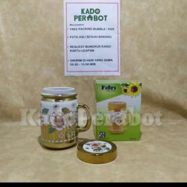 Mug Keramik Emas Fiori Set - Cangkir tutup Emas Keramik