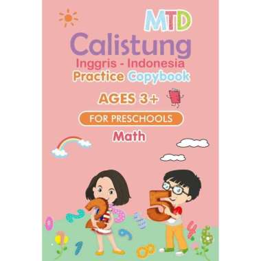 Buku Belajar Menulis Huruf Dan Angka PAUD Anak TK ENGLISH INDONESIA