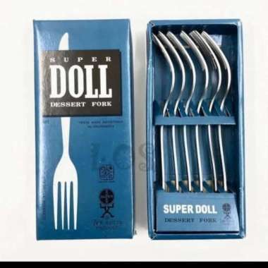 Sendok Makan Super Doll Premium - Sendok Doll - Garpu Makan Doll isi 6 Garpu