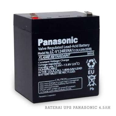 Batre Panasonic 12V 4.5Ah / Battery UPS / Baterai 12 Volt 4.5 A