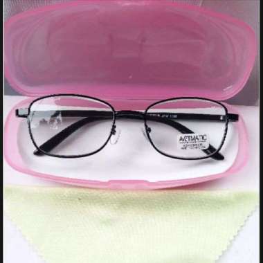 Kacamata Baca/Plus Pria Wanita FREE BOX & KAIN LAP ATM 5 0 0 2 +3.50 hitam