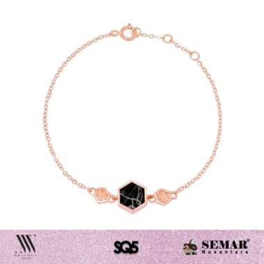 Nikita Willy Gold Gelang Emas Renaissance Castella 10K Semar Nusantara, Warna Hitam17K