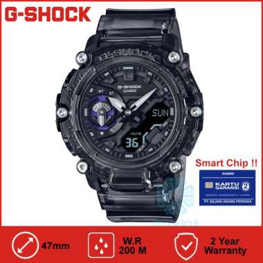 Casio G-SHOCK GA-2200SKL Jam Tangan Pria Analog Digital GA2200 / GA2200SKL Hitam