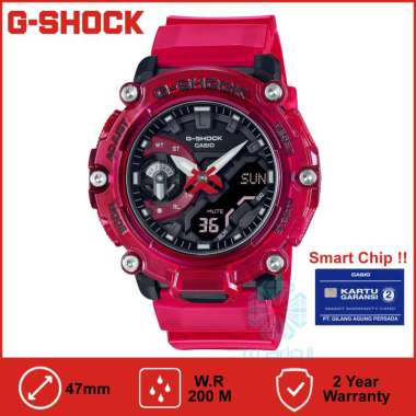 Casio G-SHOCK GA-2200SKL Jam Tangan Pria Analog Digital GA2200 / GA2200SKL Merah