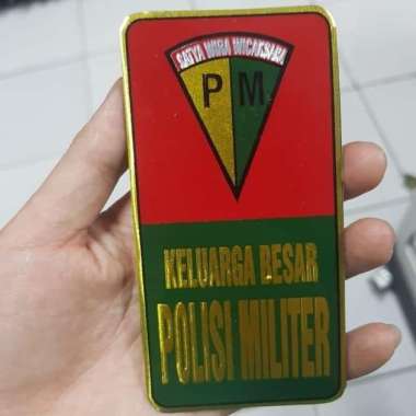 Emblem Plat Mobil Tempel PM|Plat Mobil Tempel POLISI MILITER|plat PM