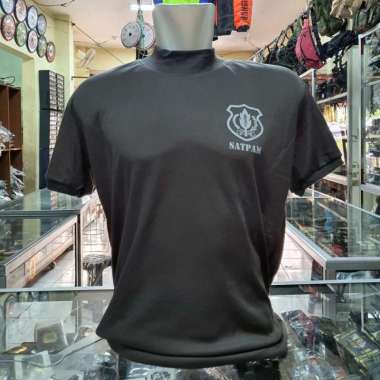 Kaos Satpam coklat terbaru Leher Tinggi | Kaos dalaman satpam coklat