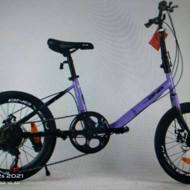 sepeda lipat folding bike bnb vicky 20 purpel