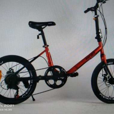 sepeda lipat folding bike bnb vicky 20 red