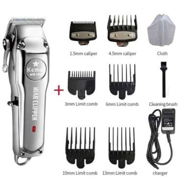 Kemei-1996 Rechargeable Hair Clipper Electric Hair Trimmer Premium