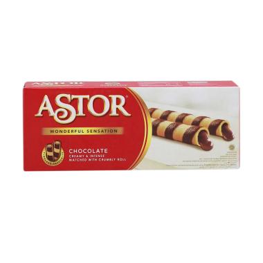Promo Harga Astor Wafer Roll Chocolate 150 gr - Blibli