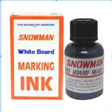 refill Whiteboard Snowman / Tinta Spidol Whiteboard / Snowman Whiteboard Marking Ink / refill hitam