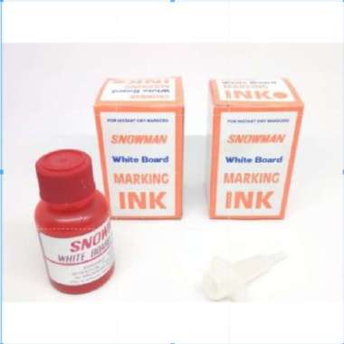 refill Whiteboard Snowman / Tinta Spidol Whiteboard / Snowman Whiteboard Marking Ink / refill merah