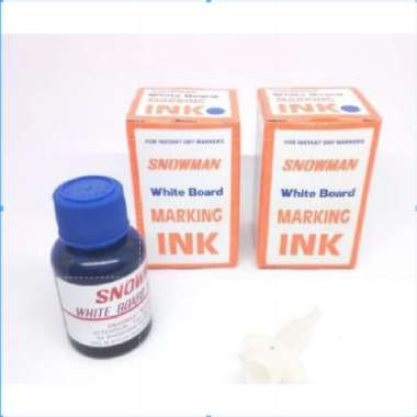 refill Whiteboard Snowman / Tinta Spidol Whiteboard / Snowman Whiteboard Marking Ink / refill biru