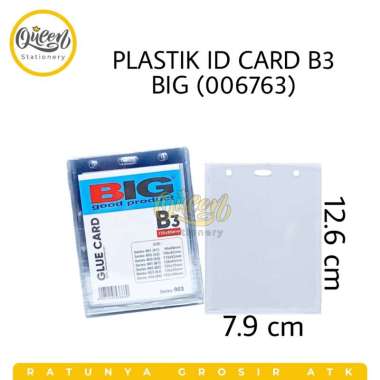 1 PAK (20 LEMBAR) PLASTIK ID CARD A3-B3 BIG / MIKA ID CARD / ID CARD HOLDER B3 006763