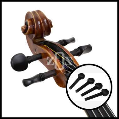 Dryer Tuning Machine Peg Biola Violin Fiddle Endpin Set Ebony ¾ Set