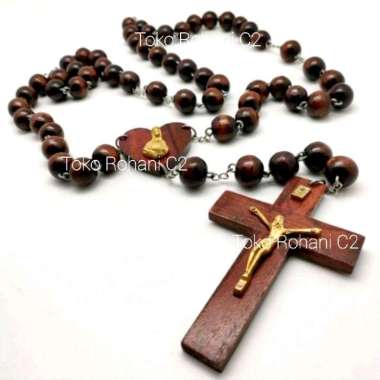 Rosario Dinding Kayu Kawat Kecil 1.5cm - Rosario Dinding