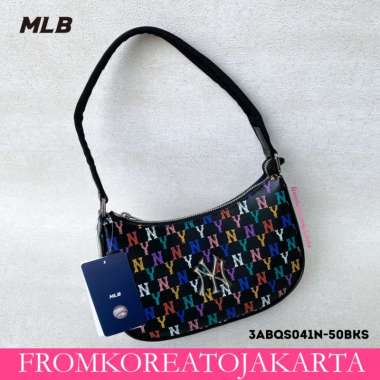 Jual [PO KOREA] Tas MLB Monogram Jacquard Hobo Bag NY - Jakarta