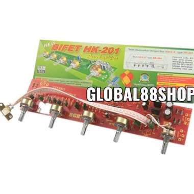 KIT TONE CONTROL BIFET HK201 HK 201 HK-201 PLUS LOUDNESS STEREO BI-FET AUDIO TANPA RELAY