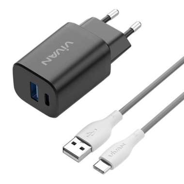 Charger Vivan Power Super 30 3A USB Type-C Fast Charging