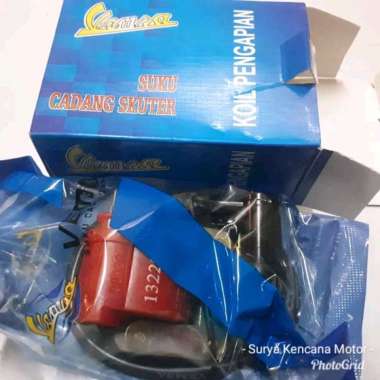 Koil merah Vespa Super Sprint Ndog Bajaj Tahun tua Vemsa