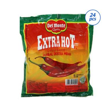 Delmonte Extra Hot Saus Sambal Ekstra Pedas [9 g/ 24 sachet]