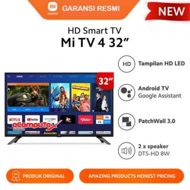 XIAOMI MI TV 4 32 INCH / XIAO MI MI TV 4 32" ANDROID LED SMART TV GARANSI RESMI