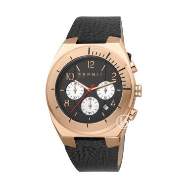 ESPRIT Strike Chrono Jam Tangan Pria - [Original/ES.0015-1G157] Black Rose Gold