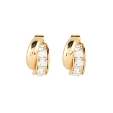 1901 Jewelry Anting Baguette Diamond Swarovski Lapis Emas