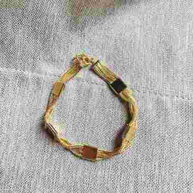 1901 Jewelry Gelang Cube Lapis Emas Gold