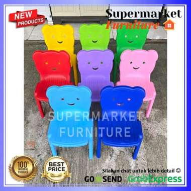 KURSI PLASTIK KURSI ANAK JUMBO KURSI ANAK AKAKO BTS SMILE AKAKO SMILE MERAH