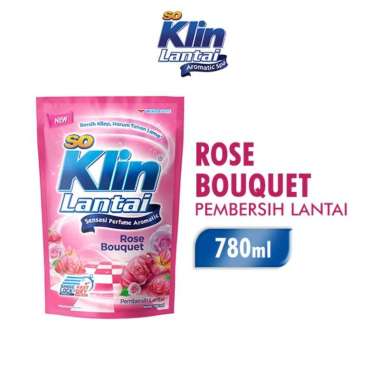 Promo Harga So Klin Pembersih Lantai Merah Rose Bouquet 780 ml - Blibli