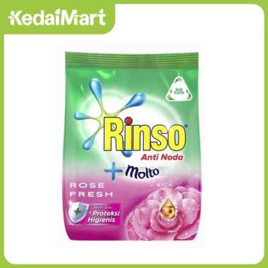 Promo Harga Rinso Anti Noda Deterjen Bubuk + Molto Pink Rose Fresh 460 gr - Blibli