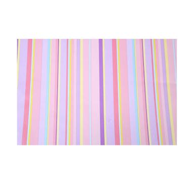 Abadi 5244 Motif Garis Pelangi Wallpaper Sticker