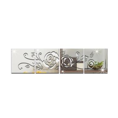 Jual Eds Set Diy 3d Decals Creative Mirror Wall Stickers For Home Decoration 4 Pcs Murah Juli 2020 Blibli Com