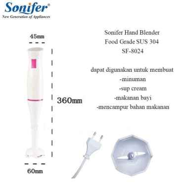 Sonifer SF-8024 Hand Blender - SF8024 Blender Tangan putih  pink