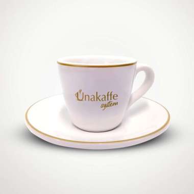 CUP & SAUCER EXCELSO UNAKAFFE 100ML